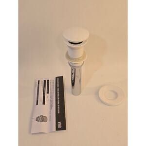 VIGO VG07000MW Vessel Sink Pop Up Drain and Mounting Ring Matte White